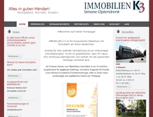 Tablet Screenshot of immobilien-k3.com